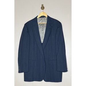 Vintage Cricketeer for Burdines Navy‎ Pinstripe Blazer Mens 44R Made USA